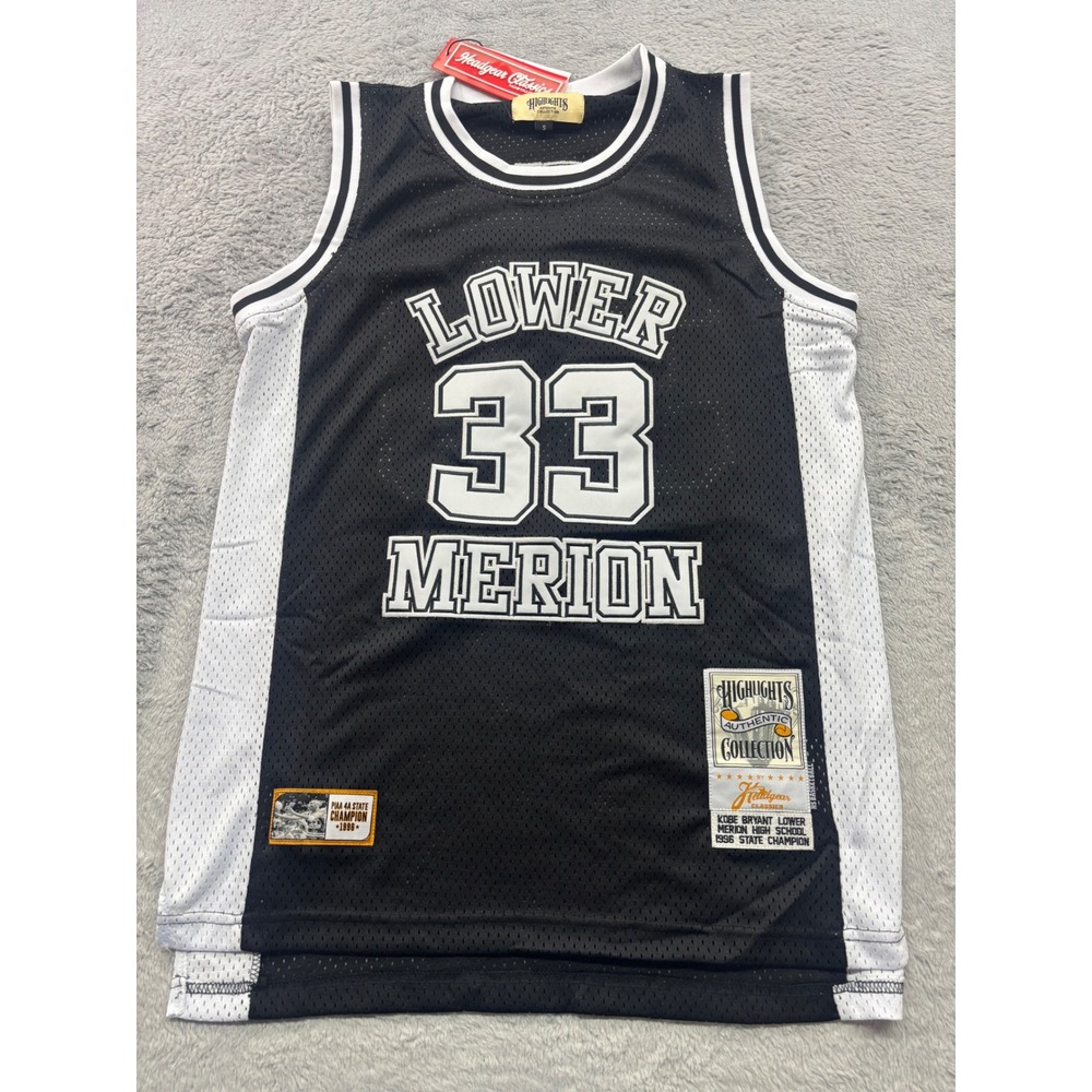 Headgear Classics Kobe Bryant Lower Merion High School 33 Jersey Mens S Black